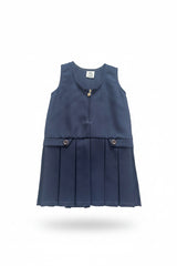 Girl's Pleated School Pinafore