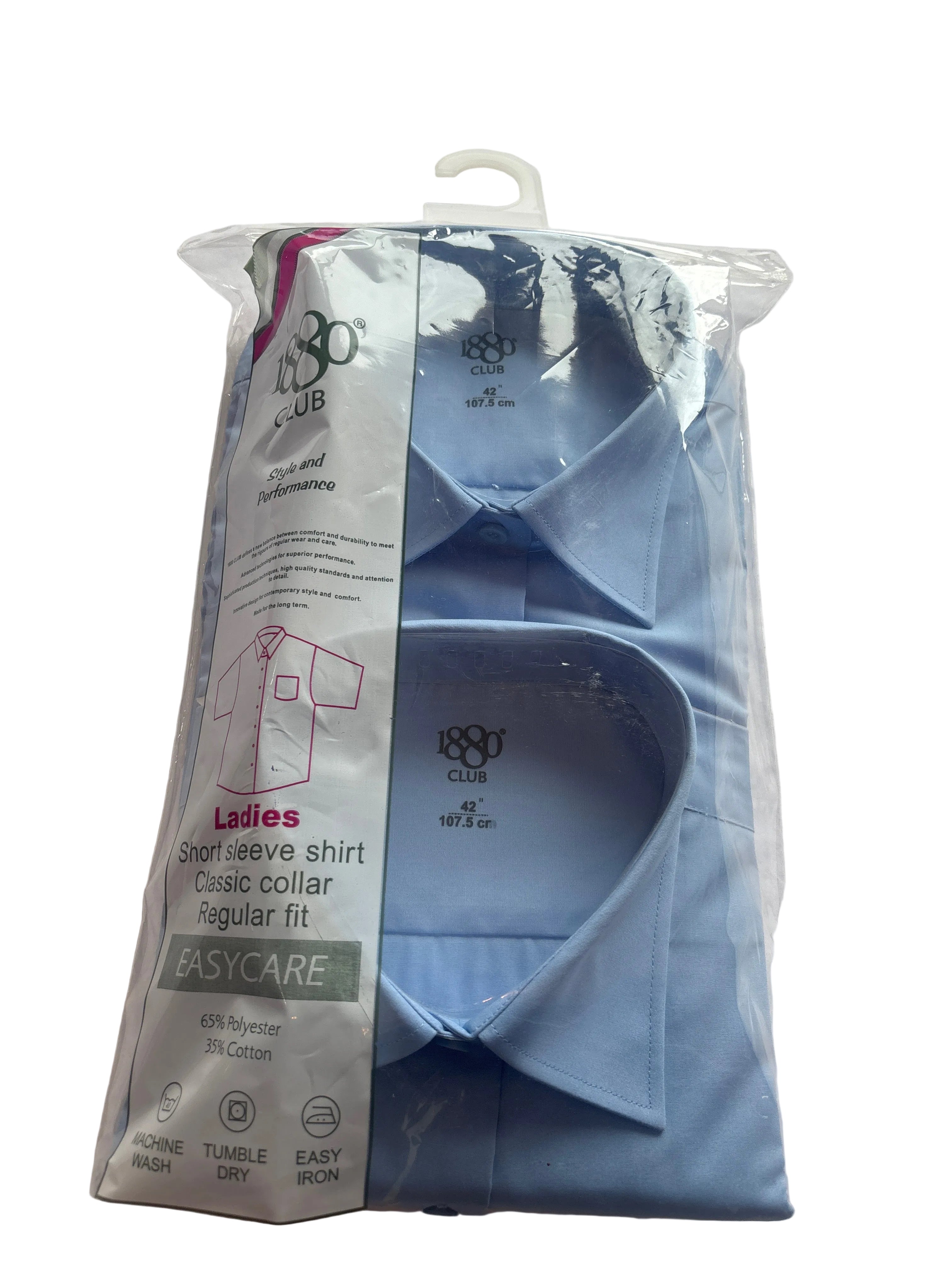1880 Club Blue Regular Fit Blouse Twin Pack